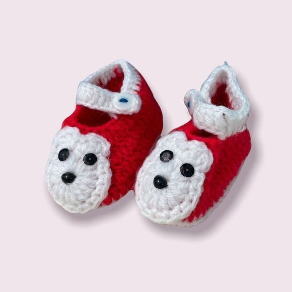 𝅺knitted Baby Booties NWOT - Picture 1 of 3